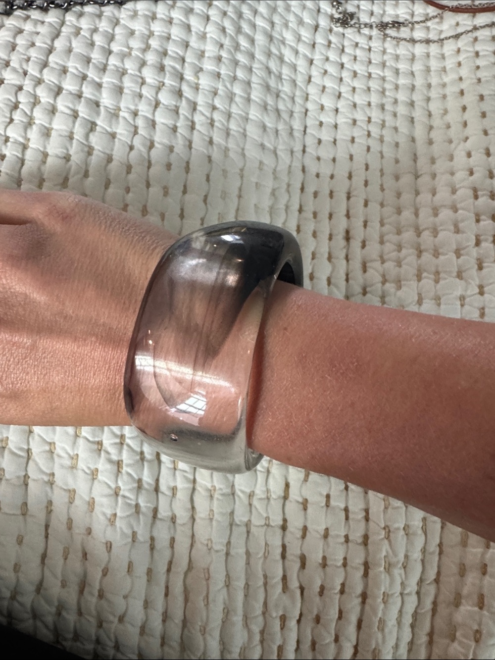 Banana Republic Smoke-Tone Resin Bangle Bracelet